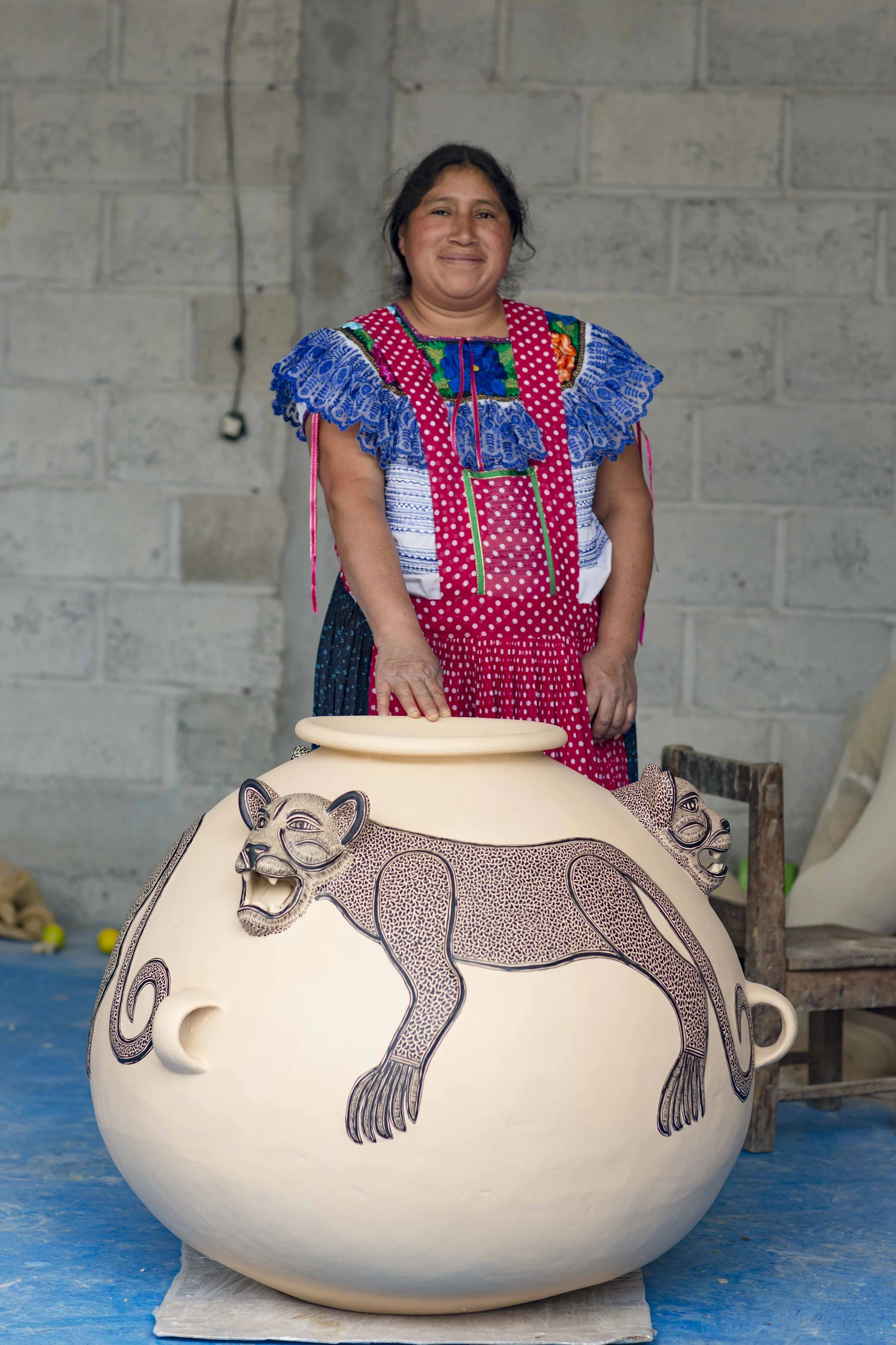 Juana Gómez Ramírez, a Tseltal Maya artist from Amatenango del
